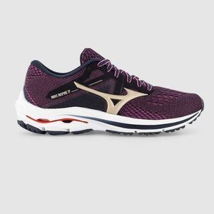 Mizuno Womens Wave Inspire 17 Purple Comfort Athletic Running Shoes Sz US 9.5